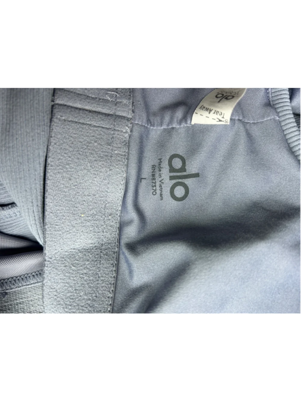 Women's Alo Yoga Elevate Ribbed Tank Top Light Blue/Lavender Size L
